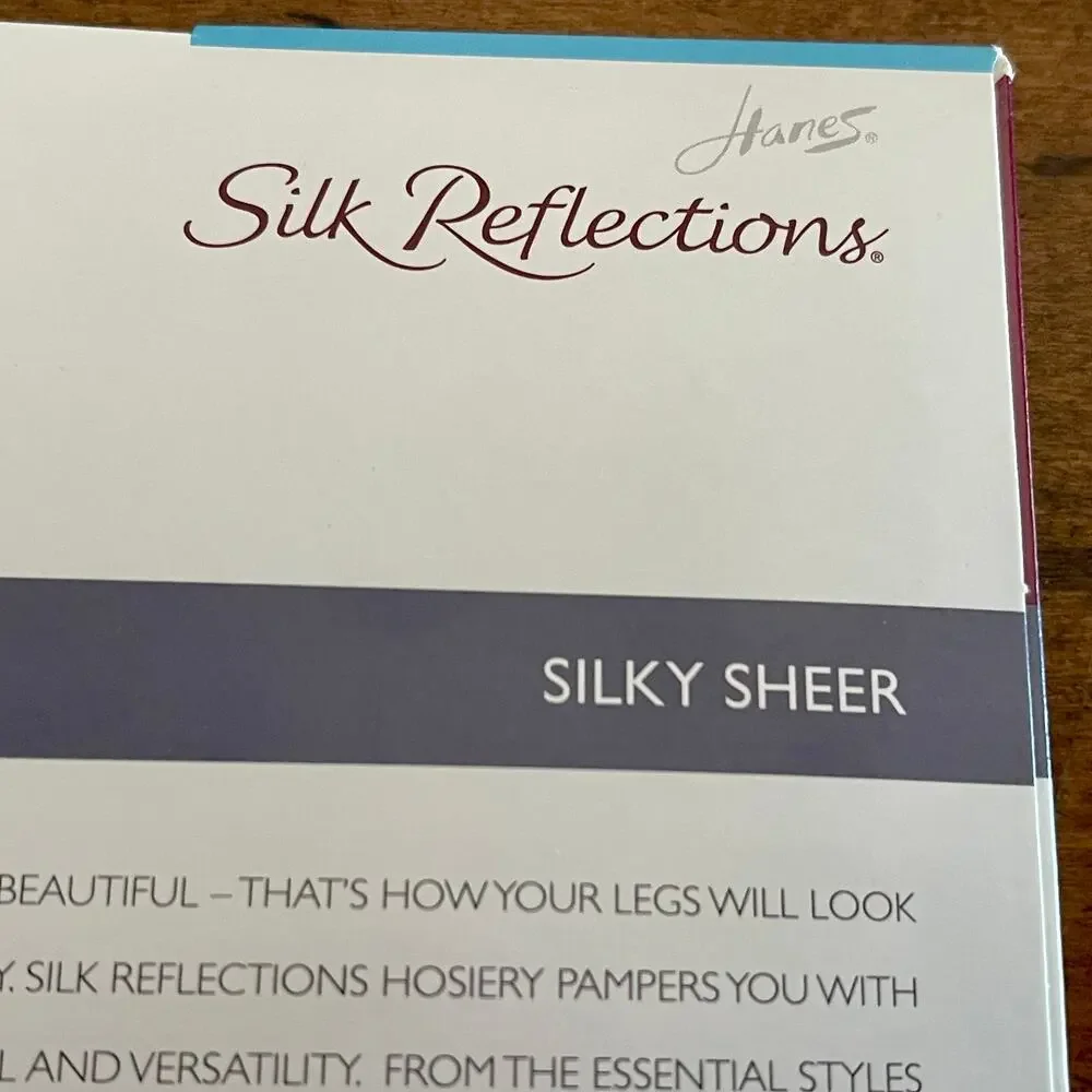 Hanes Silk Reflections Pantyhose Silky Sheer Size: AB, Color: Brown C-8